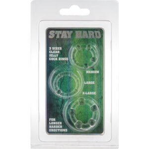 Seven Creations — Cock Ring Set, Silicone, Transparent — Classic Cock Rings — view 2