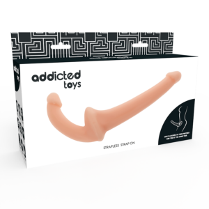Addicted Toys — Strapless Strap-On, Natural — Double Penetration Strap-Ons — view 3
