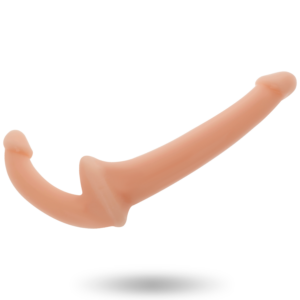 Addicted Toys — Strapless Strap-On, Natural — Double Penetration Strap-Ons