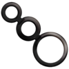 Addicted Toys Triple — Cock Ring, Smoked — Classic Cock Rings