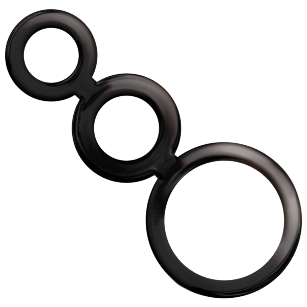 Addicted Toys Triple — Cock Ring, Smoked — Classic Cock Rings