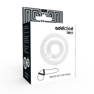 Addicted Toys Potenz — Cock Ring Set, Clear — Classic Cock Rings — view 4