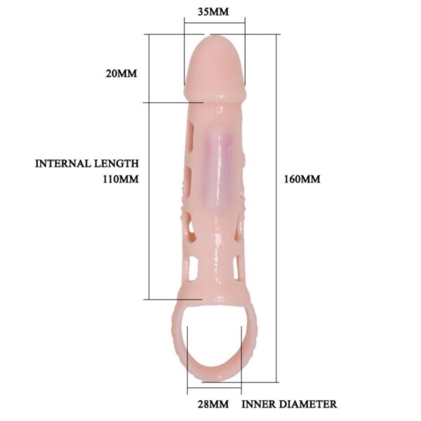 Baile Natural Strap — Vibrating Penis Sleeve — Penis Accessories — view 5