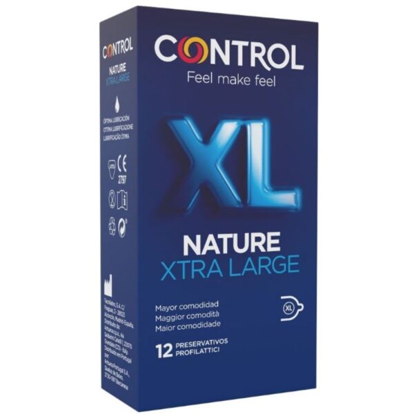 Control Adapta Nature XL — Large Condoms, 12 Pack — Classic Condoms