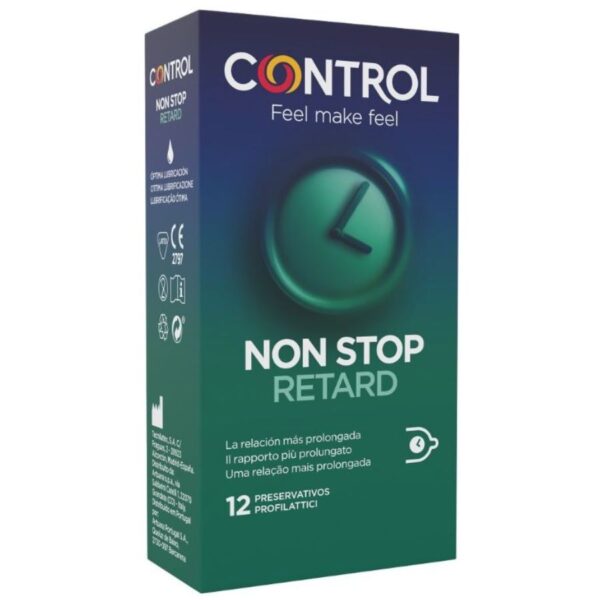Control Non Stop Retard — Delay Condoms, 12 Pack — Condom Multipacks