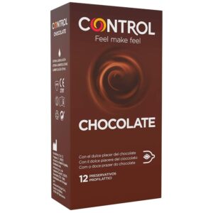 Control Adapta Chocolate — Flavoured Condoms, 12 Pack — Condom Multipacks