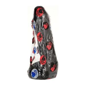 All Black Wavy — Realistic Dildo, 20 cm — Anal — view 2