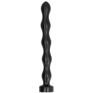 All Black Beaded — Butt Plug, 42 cm — Anal — view 2