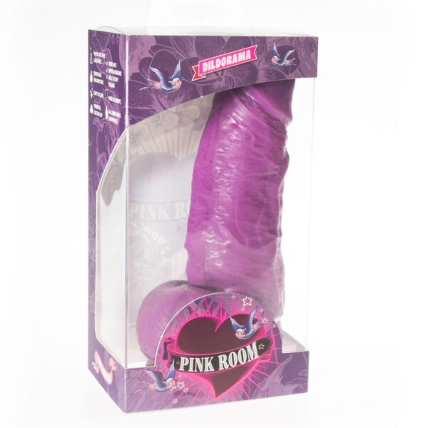 Pink Room Dayan — Realistic Dildo, Suction Cup, 17 cm, Purple — Dildos — view 2