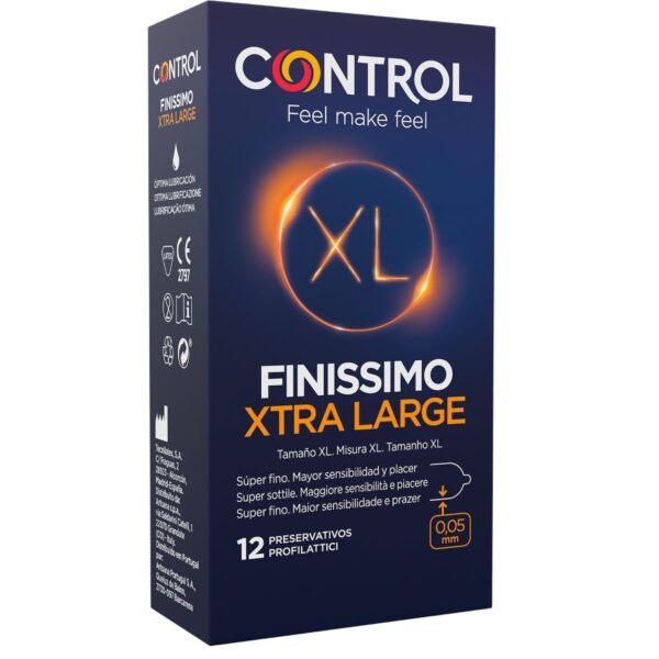 Control Finissimo XL — Ultra Thin Condoms, 12 Pack — Condom Multipacks