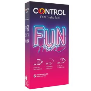 Control Feel Fun Mix — Assorted Condoms, 6 Pack — Condom Multipacks
