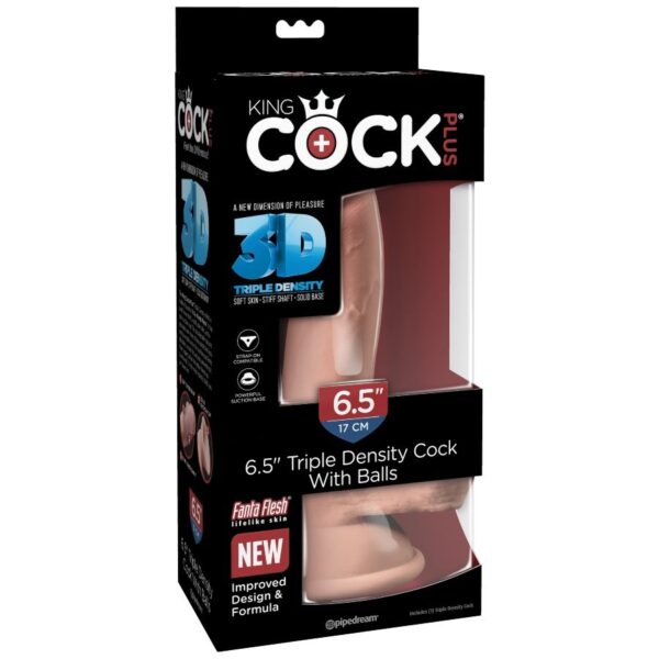King Cock Plus Triple Density — Realistic Dildo, 14 cm — Dildos — view 7