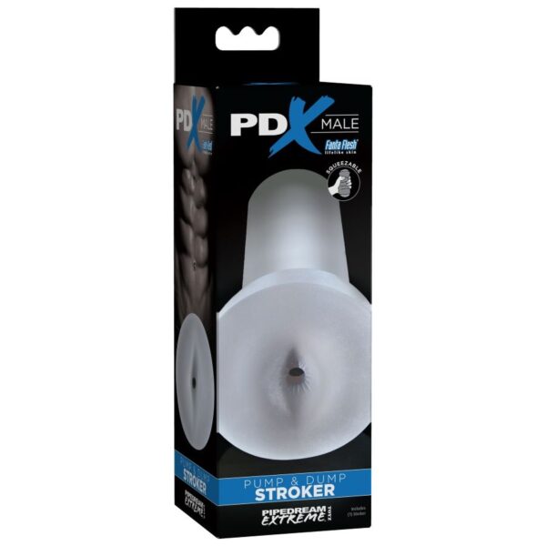 PDX Male Pump and Dump Clear — Stroker, Travel Size — Non-Vibrating Masturbators — view 2