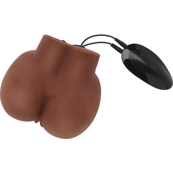 Act Big Ass — Vibrating Masturbator, Waterproof, Brown — Manual Strokers — view 5