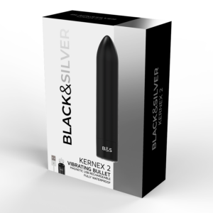 Black & Silver Kernex 2 — Bullet Vibrator, Rechargeable, Black — Classic Vibrators — view 4