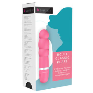 B Swish Bcute Classic Pearl — Mini Vibrator, Silicone, Pink — Clitoral Stimulators — view 2