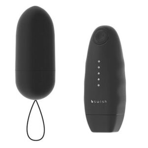 B Swish Bnaughty Unleashed — Vibrating Egg, Remote Control, Black — Clitoral Stimulators