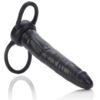 CalExotics Accommodator Dual Penetrator — Cock Ring, Black — Double Penetration Rings