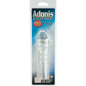 CalExotics Adonis — Penis Extension Sleeve, Silicone, Clear — Penis Accessories — view 2