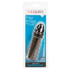 CalExotics Adonis — Penis Extension Sleeve, Silicone, Black — Penis Accessories — view 3