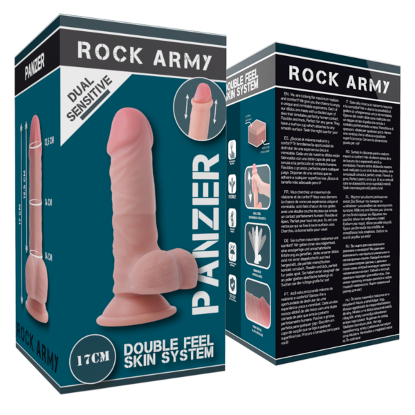 Rockarmy Panzer — Realistic Dildo, Dual Density, 17 cm — Dildos — view 8