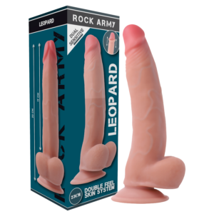 Rockarmy Leopard — Realistic Dildo, Dual Density, 23 cm — Dildos