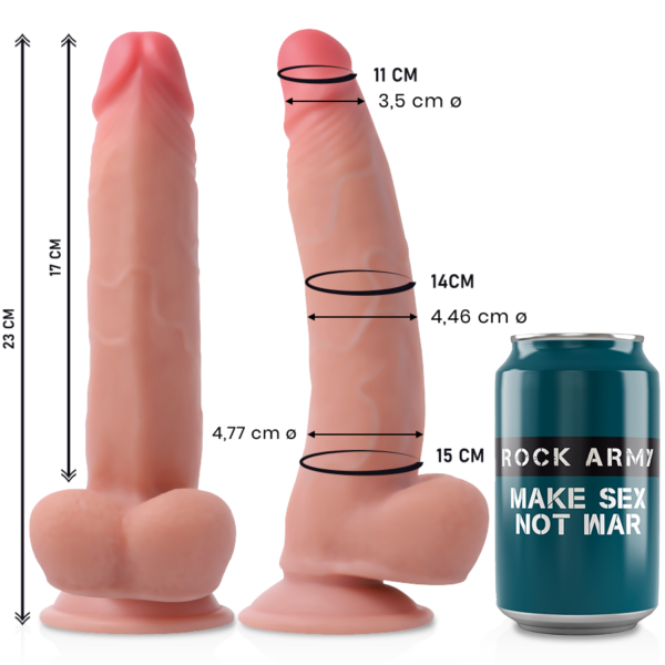 Rockarmy Leopard — Realistic Dildo, Dual Density, 23 cm — Dildos — view 3