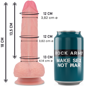 Rockarmy Mustang — Realistic Dildo, Silicone, 18 cm — Dildos