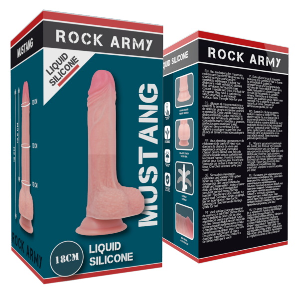 Rockarmy Mustang — Realistic Dildo, Silicone, 18 cm — Dildos — view 5