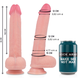 Rockarmy Kingcobra — Realistic Dildo, Silicone, 24 cm — Dildos — view 2