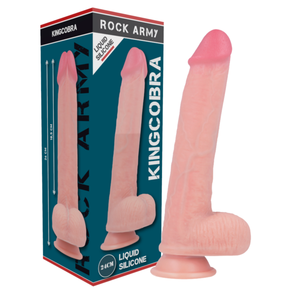 Rockarmy Kingcobra — Realistic Dildo, Silicone, 24 cm — Dildos