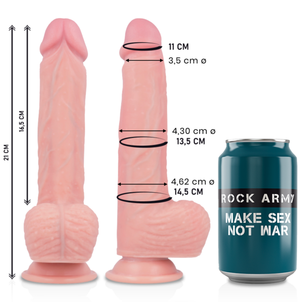 Rockarmy Spitfire — Realistic Dildo, Silicone, 21 cm — Dildos — view 2
