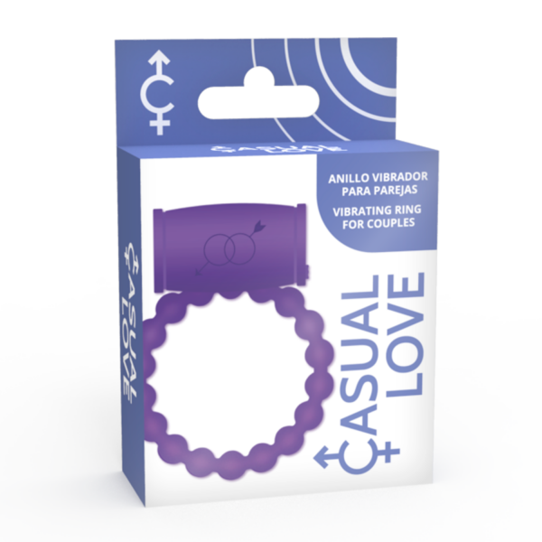 Casual Love 25 — Vibrating Cock Ring, Silicone, Violet — Cock Rings — view 3