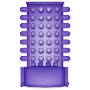 Casual Love — Vibrating Penis Sleeve, Purple — Girth Sleeves