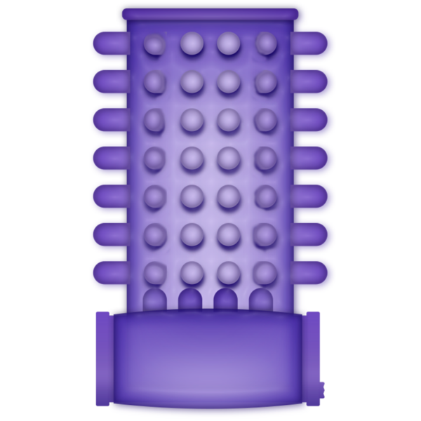Casual Love — Vibrating Penis Sleeve, Purple — Girth Sleeves