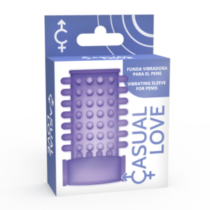 Casual Love — Vibrating Penis Sleeve, Purple — Girth Sleeves — view 2