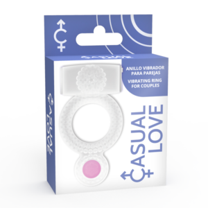 Casual Love Double Pleasure — Vibrating Cock Ring, Transparent — Cock Rings — view 3