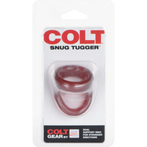 CalExotics Colt Snug Tugger — Cock Ring, Red — Classic Cock Rings — view 2