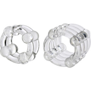 CalExotics Colt Enhancer — Cock Ring Set, Clear — Classic Cock Rings