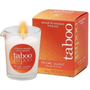 Ruf Taboo Peche Sucre — Massage Candle, 60 g, Nectarine — Massage Candles