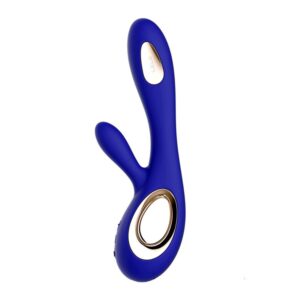 LELO Soraya Wave — Rabbit Vibrator, Rechargeable, Midnight Blue — Hi-Tech Vibrators — view 2