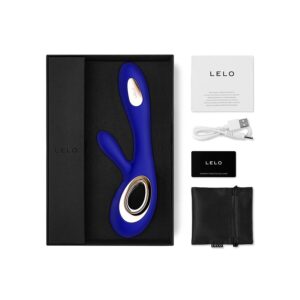 LELO Soraya Wave — Rabbit Vibrator, Rechargeable, Midnight Blue — Hi-Tech Vibrators — view 4