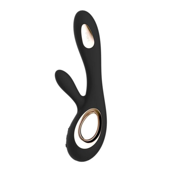 LELO Soraya Wave — Rabbit Vibrator, Rechargeable, Black — Hi-Tech Vibrators — view 2