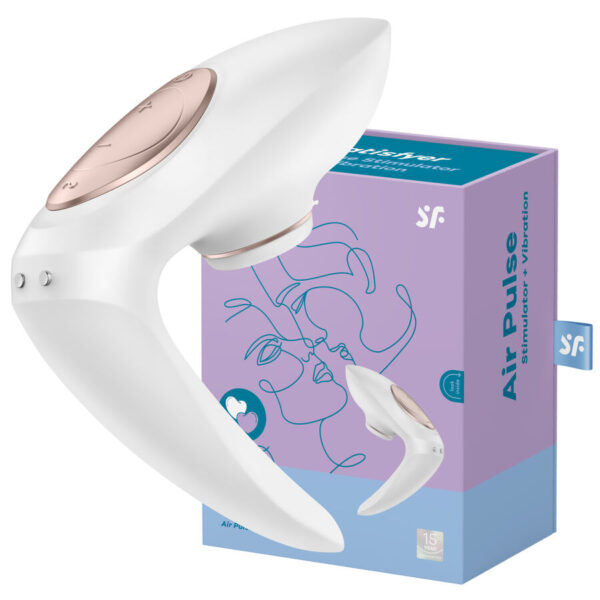 Satisfyer Pro 4 Couples — Couples Vibrator, Waterproof — Air Pulse Vibrators — view 6