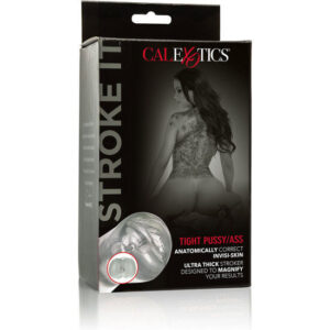 CalExotics Stroke It Pussy/Ass — Male Masturbator, Clear — Manual Strokers — view 2