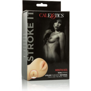 CalExotics Stroke It Mouth/Ass — Male Masturbator — Textured Strokers — view 2