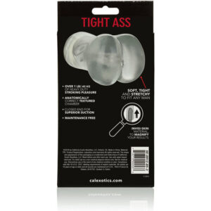 CalExotics Stroke It Ass — Male Masturbator, Clear — Non-Vibrating Masturbators — view 2