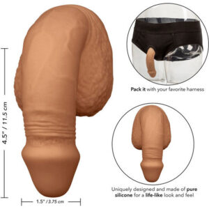CalExotics Packer Gear — Packer, Silicone, Caramel — Dildos — view 4