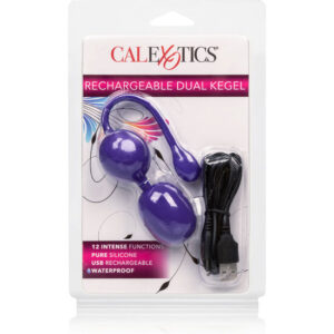 CalExotics Dual Kegel — Kegel Balls, Silicone, Purple — Kegel Balls & Ben Wa Balls — view 2