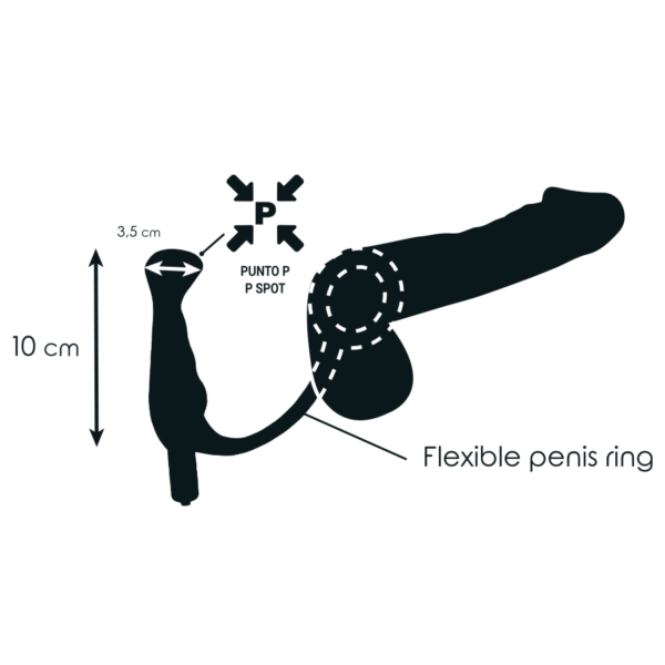 Addicted Toys — Prostate Vibrator, Cock Ring — Anal — view 2